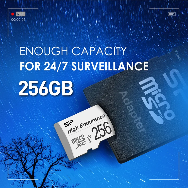 Tarjeta Silicon Power 128GB Golden Serie High Endurance UHS-I microSDXC con SD Adapter