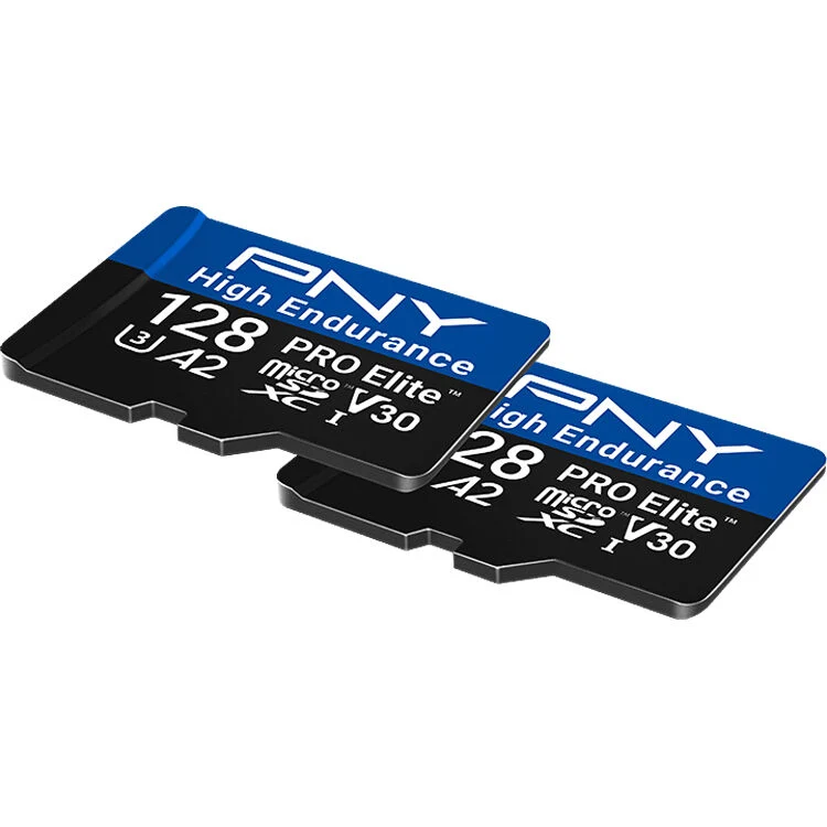 Tarjeta PNY 128GB PRO Elite High Endurance microSDXC con SD Adapter (2-Pack)