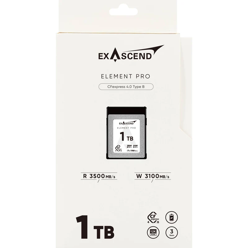 Tarjeta CFexpress Type B Exascend 1TB Element Pro CFexpress 4.0 Type B