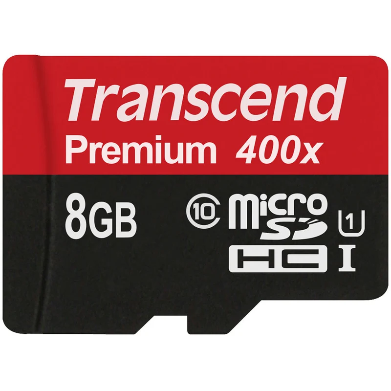 Tarjeta Transcend 8GB Premium microSDHC UHS-I con SD Adapter