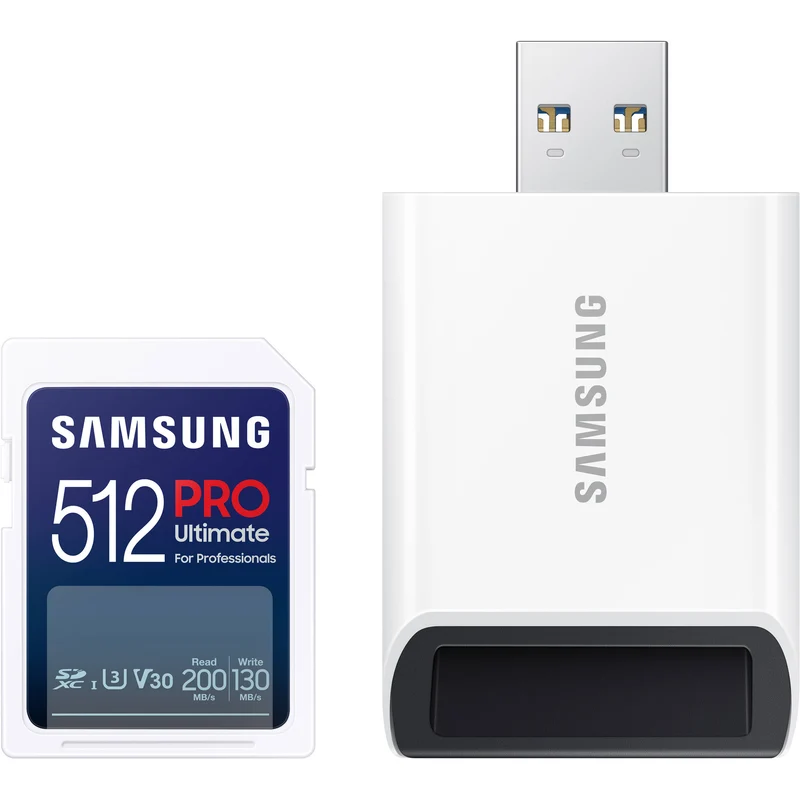 Tarjeta Samsung 512GB PRO Ultimate UHS-I SD con Reader