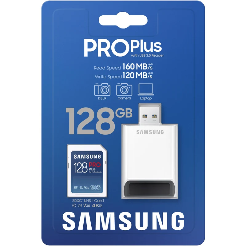 Tarjeta Samsung 512GB PRO Plus UHS-I SDXC con USB-A Reader