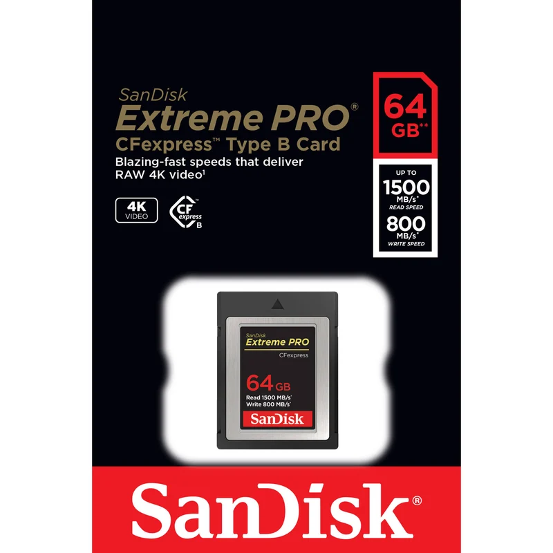 Tarjeta SanDisk 64GB Extreme PRO CFexpress Type B