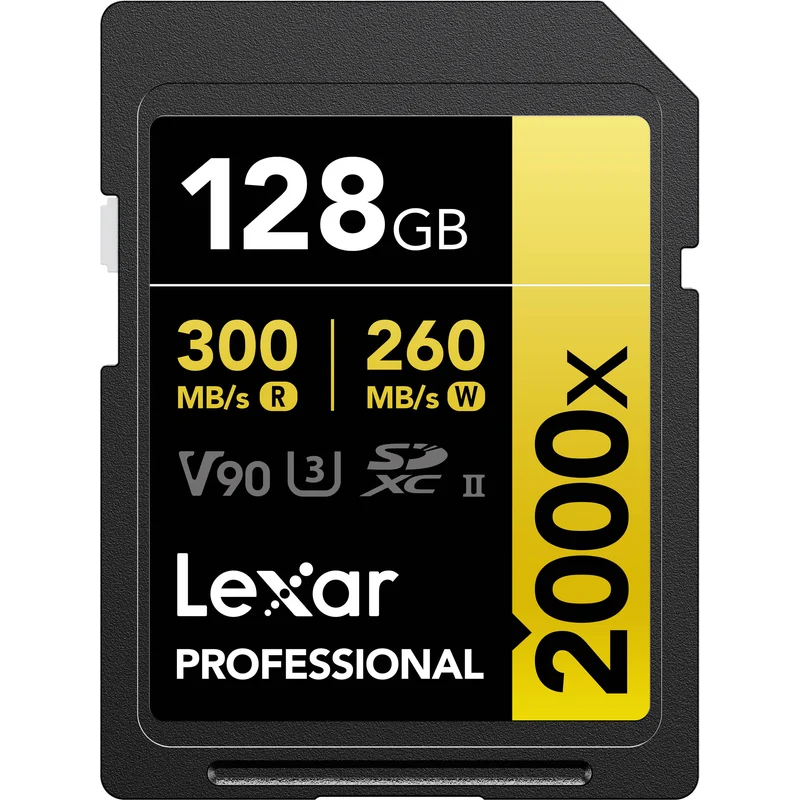 Tarjeta Lexar 128GB Professional 2000x UHS-II SDXC