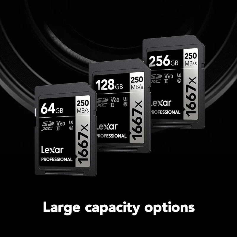 Tarjeta Lexar 64GB Professional 1667x UHS-II SDXC