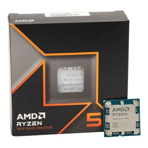 Procesador AMD Ryzen 5 9600X - AM5 - 6 Núcleos - 12 Hilos - 3.9GHz - Boost 5.4GHz - 65W - Empaque Retail