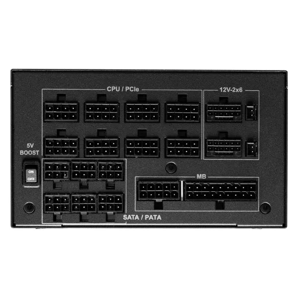 Fuente de Poder ASRock Phantom Gaming PG-1600G - 1600W - 80 PLUS Gold - Full Modular - Negro