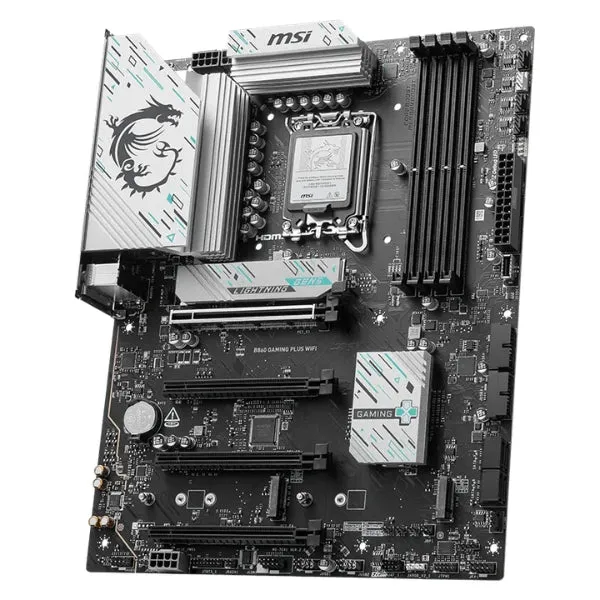Tarjeta Madre MSI PRO B860 Gaming Plus WiFi - ATX - Intel B860 - Socket LGA1851 - DDR5 8800MHz - PCIe 5.0 - WiFi 7 - Negra