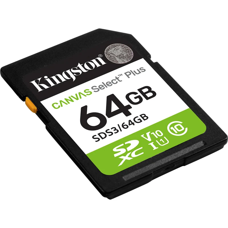 Tarjeta Kingston 64GB Canvas Select Plus UHS-I SDXC