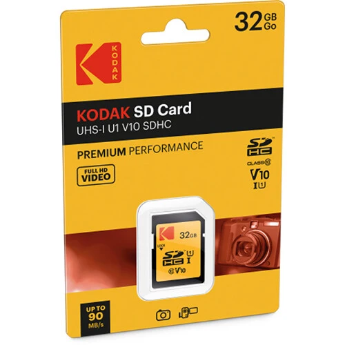 Tarjeta Kodak 32GB Premium Performance UHS-I SDHC