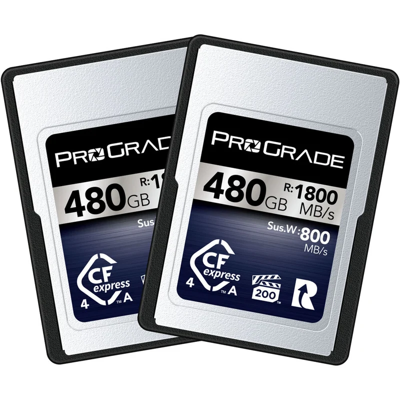 Tarjeta CFexpress Type A ProGrade Digital 480GB CFexpress 4.0 Type A Iridium (2-Pack)