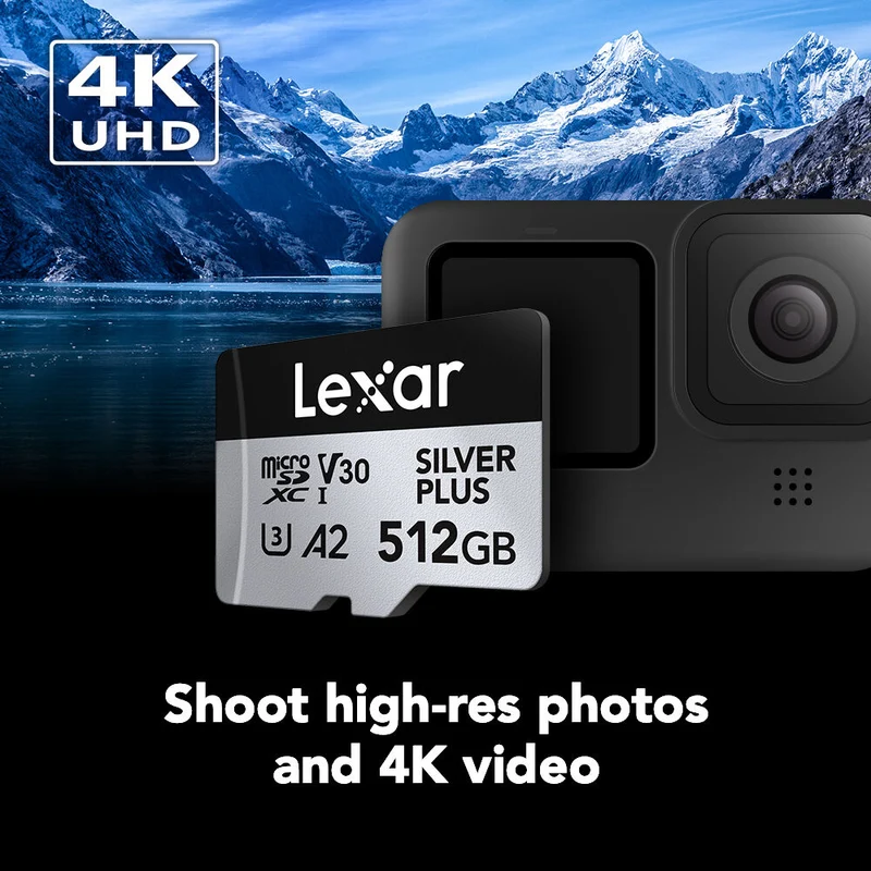 Tarjeta Lexar 1TB Professional SILVER PLUS UHS-I microSDXC con SD Adapter
