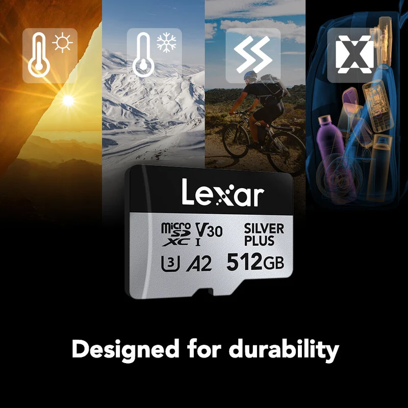 Tarjeta Lexar 1TB Professional SILVER PLUS UHS-I microSDXC con SD Adapter