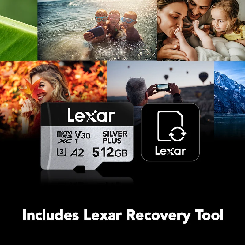 Tarjeta Lexar 1TB Professional SILVER PLUS UHS-I microSDXC con SD Adapter