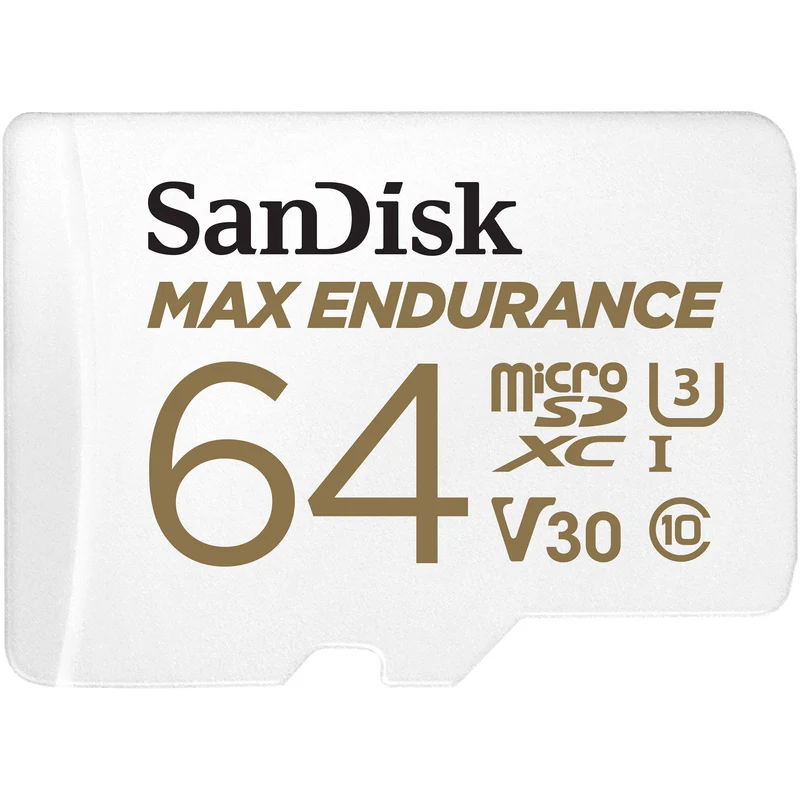 Tarjeta SanDisk 64GB MAX ENDURANCE UHS-I microSDXC con SD Adapter