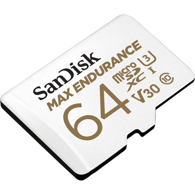 Tarjeta SanDisk 64GB MAX ENDURANCE UHS-I microSDXC con SD Adapter