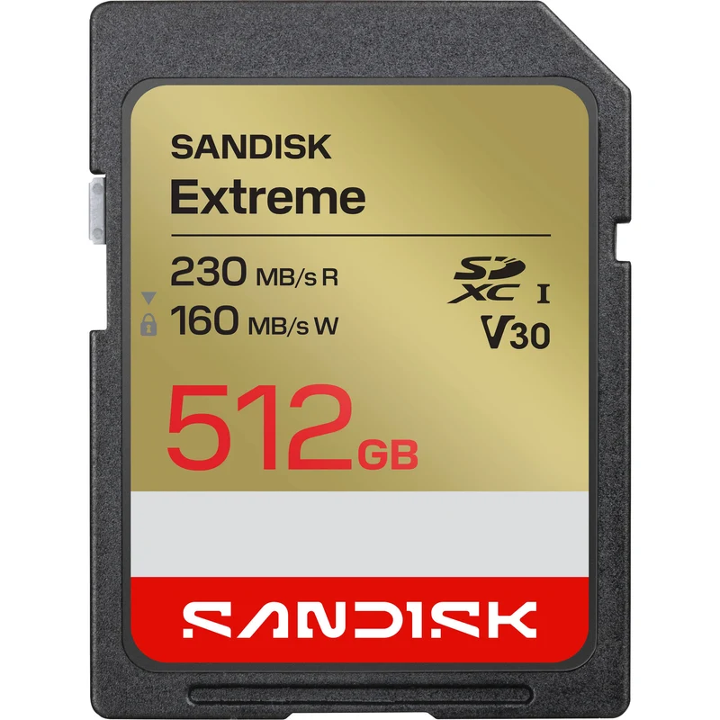 Tarjeta SanDisk 512GB Extreme UHS-I SDXC