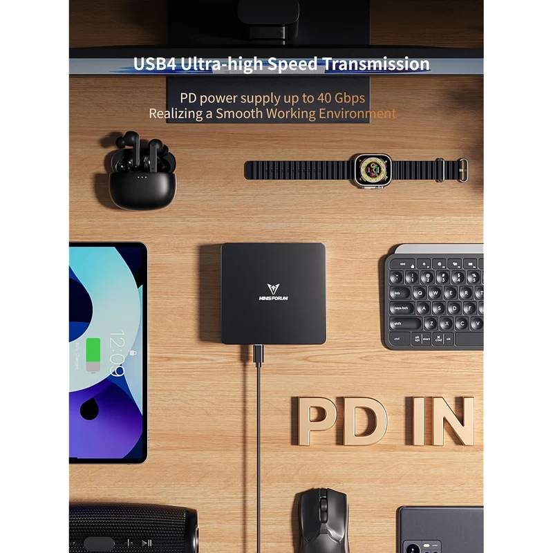 Mini PC Minisforum UM890 Pro 32 GB RAM 512 GB SSD, con AMD Ryzen 9 8945HS