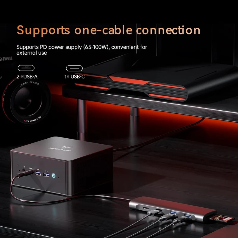 Mini PC Minisforum UM890 Pro 32 GB RAM 2 TB SSD, con AMD Ryzen 9 8945HS