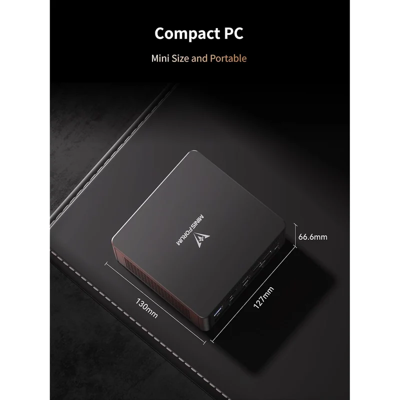 Mini PC Minisforum UM890 Pro 32 GB RAM 1 TB SSD, con AMD Ryzen 9 8945HS