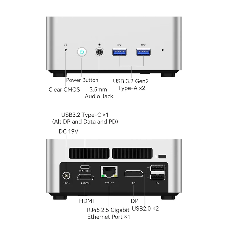 Mini PC Minisforum UN1290 32 GB RAM 1 TB SSD, con Intel N1290