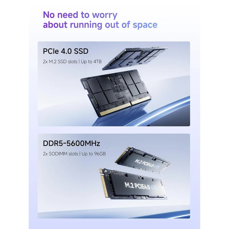 Mini PC Minisforum UM870 32 GB RAM 500 GB SSD, con AMD Ryzen 7 8745H