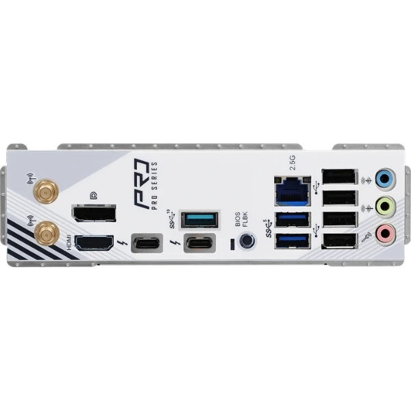 Tarjeta Madre ASRock Z890 Pro RS WiFi White - ATX - LGA1851 - DDR5 9066+ - PCIe 5.0 - WiFi 6E - Thunderbolt 4
