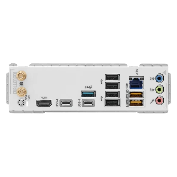 Tarjeta Madre ASRock X870 Challenger WiFi White - ATX - AM5 - DDR5 8000+ - PCIe 5.0 - WiFi 7 - USB4