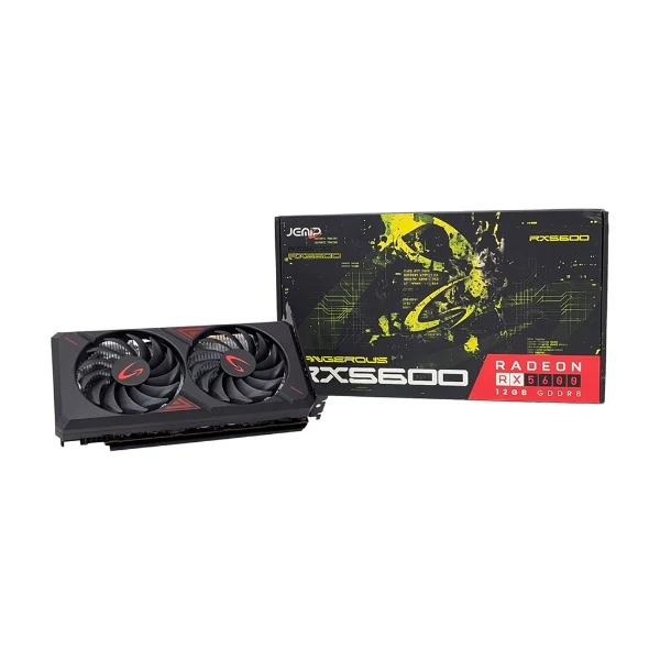 Tarjeta de Video Jemip Gaming Dangerous - AMD Radeon RX 5600 - 12GB GDDR6 - 192-bit - PCIe 4.0 - Negro