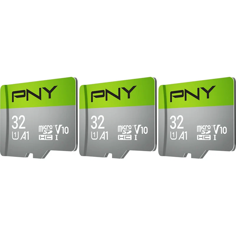 Tarjeta PNY 32GB UHS-I microSDHC con SD Adapter (3-Pack)