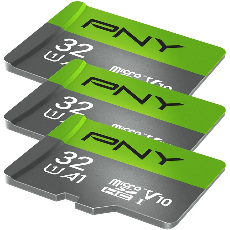 Tarjeta PNY 32GB UHS-I microSDHC con SD Adapter (3-Pack)