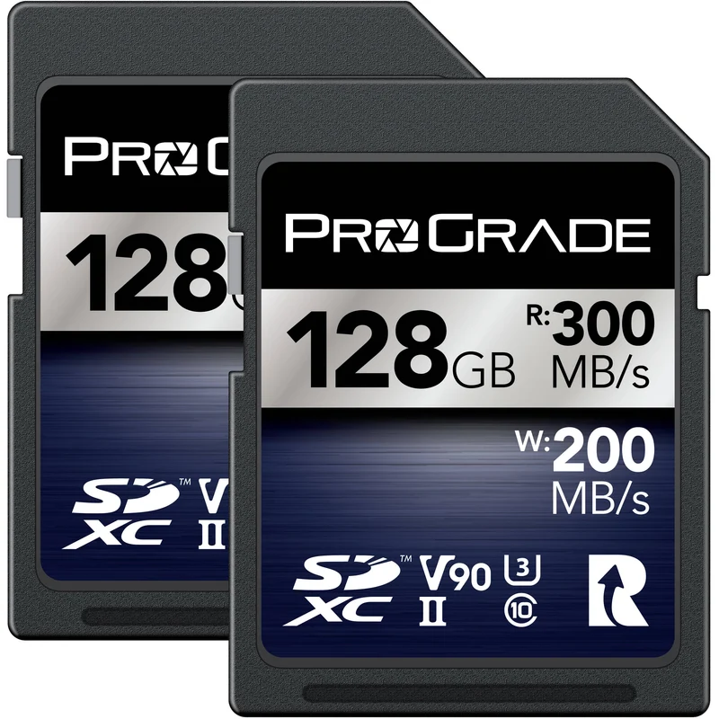 Tarjeta ProGrade Digital 128GB UHS-II SDXC Iridium (2-Pack)