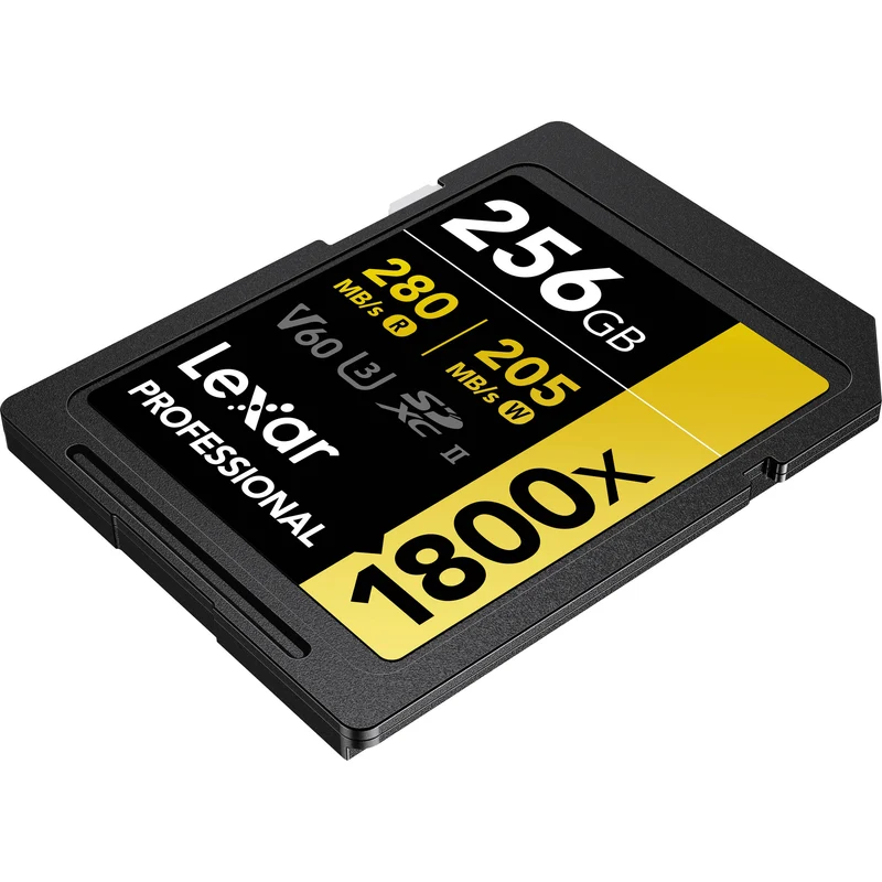 Tarjeta Lexar 256GB Professional 1800x UHS-II SDXC (GOLD Serie, 2-Pack)
