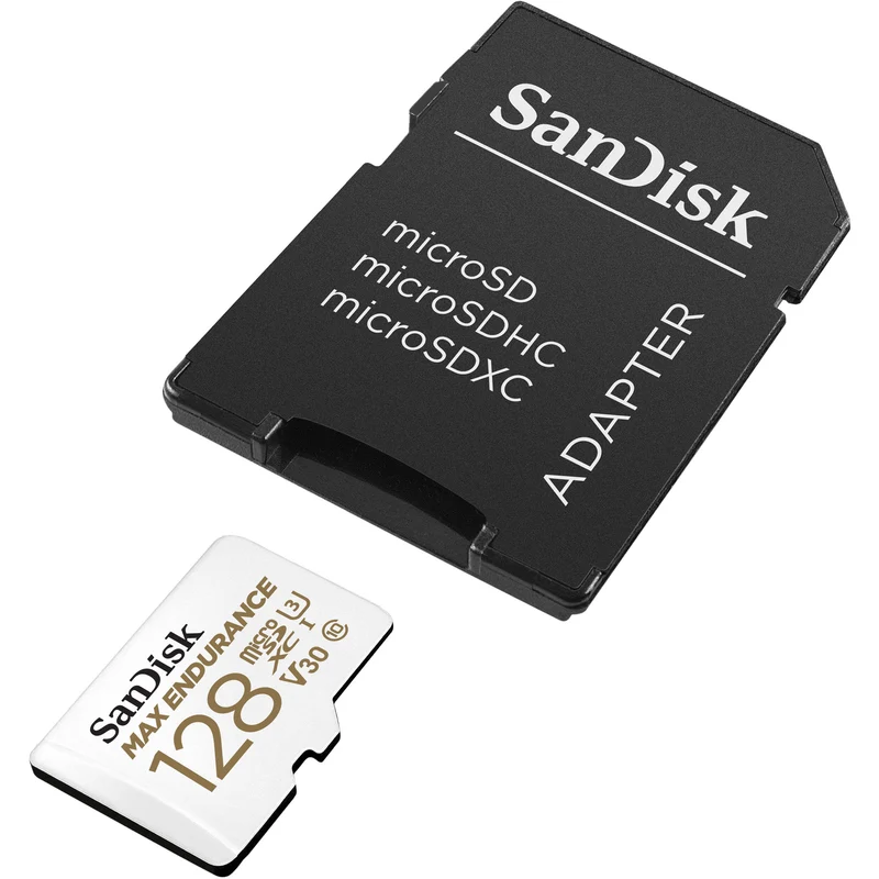 Tarjeta SanDisk 128GB MAX ENDURANCE UHS-I microSDXC con SD Adapter