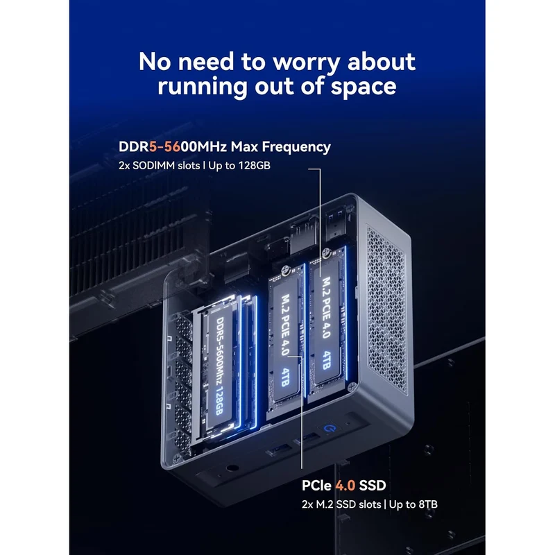 Mini PC Minisforum X1 Lite 32 GB RAM 512 GB SSD, con AMD Ryzen 7 255