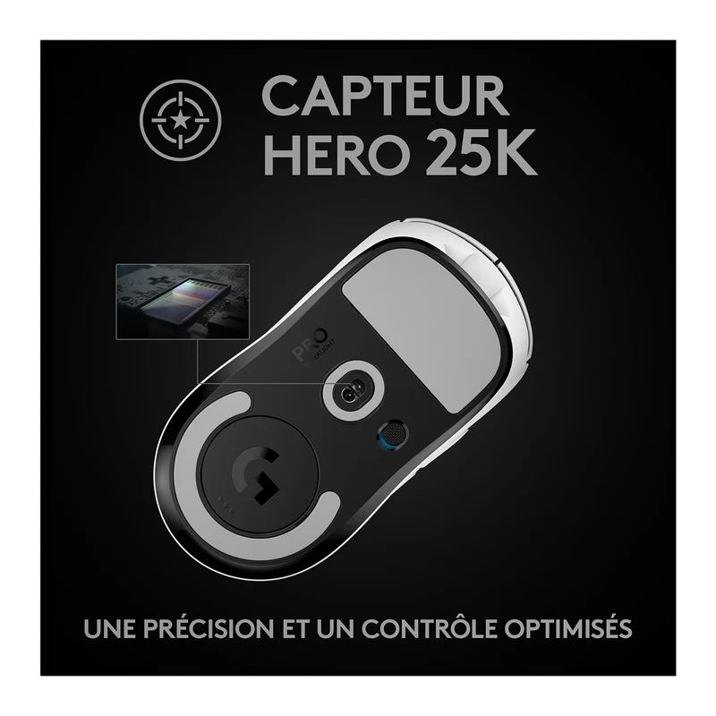 Logitech Pro X Superlight Wireless Gaming (Blanc)