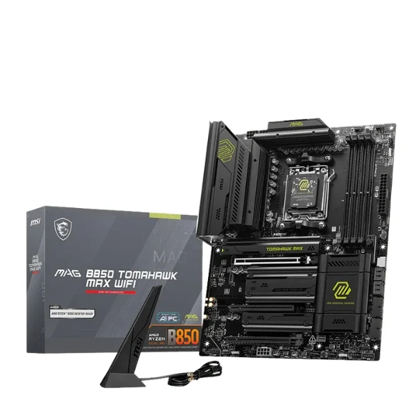 Tarjeta Madre MSI MAG B850 Tomahawk MAX WiFi - ATX - AM5 - DDR5 8400+ MT/s - WiFi 7 - PCIe 5.0