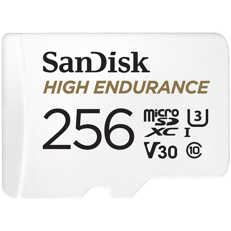 Tarjeta SanDisk 256GB High Endurance UHS-I microSD con SD Adapter