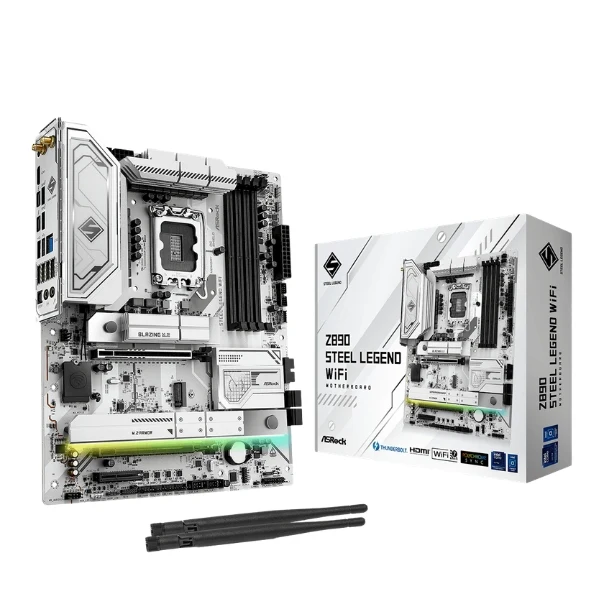 Tarjeta Madre ASRock Z890 Steel Legend WiFi - LGA1851 - DDR5 9066+ - PCIe 5.0 - WiFi 7 - ATX - HDMI - DisplayPort