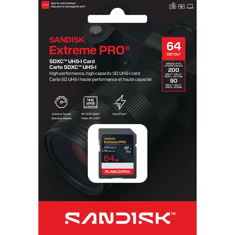 Tarjeta SanDisk 64GB Extreme PRO UHS-I SDXC