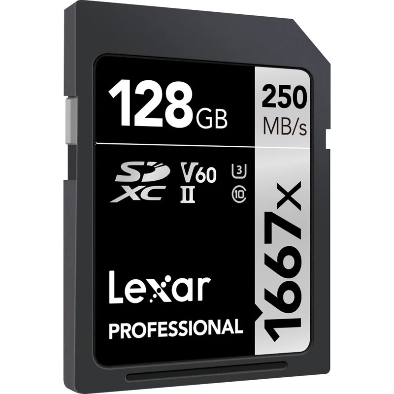 Tarjeta Lexar 128GB Professional 1667x UHS-II SDXC (2-Pack)