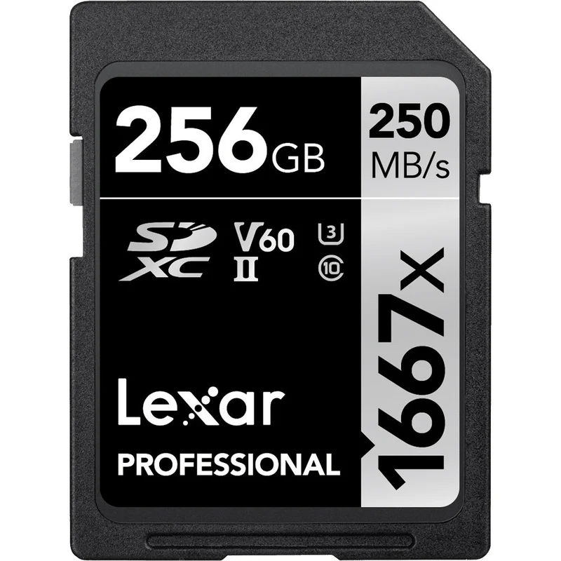 Tarjeta Lexar 256GB Professional 1667x UHS-II SDXC