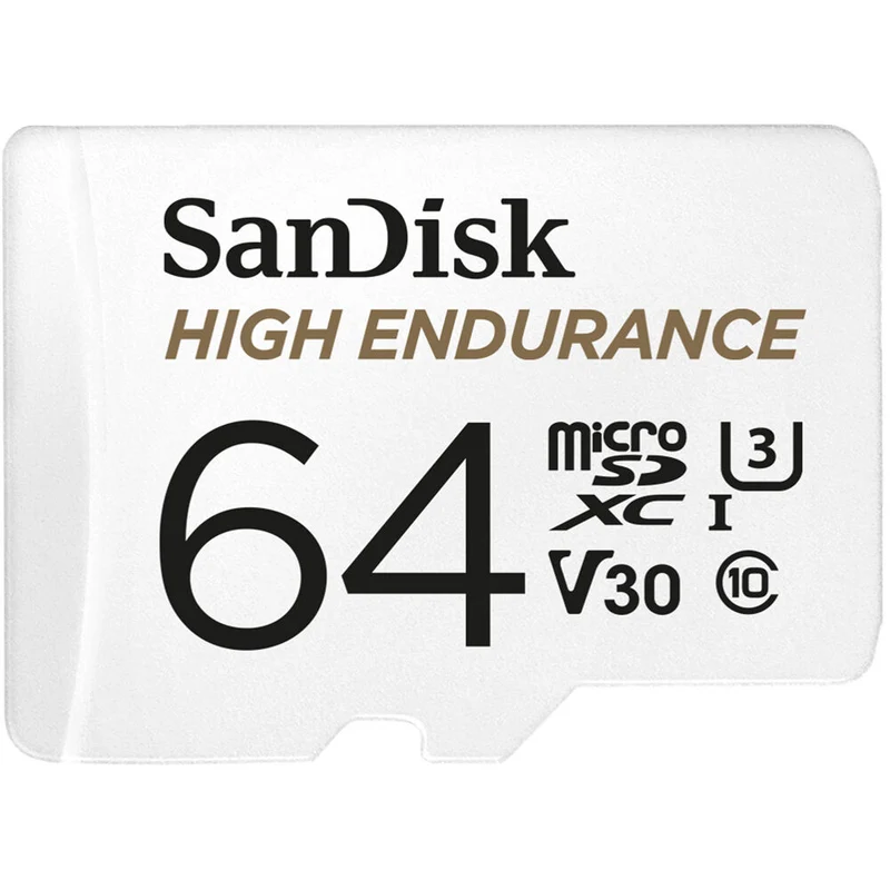 Tarjeta SanDisk 64GB High Endurance UHS-I microSD con SD Adapter