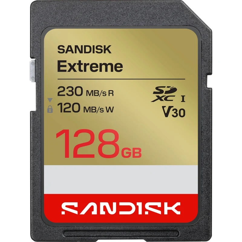Tarjeta SanDisk 128GB Extreme UHS-I SDXC
