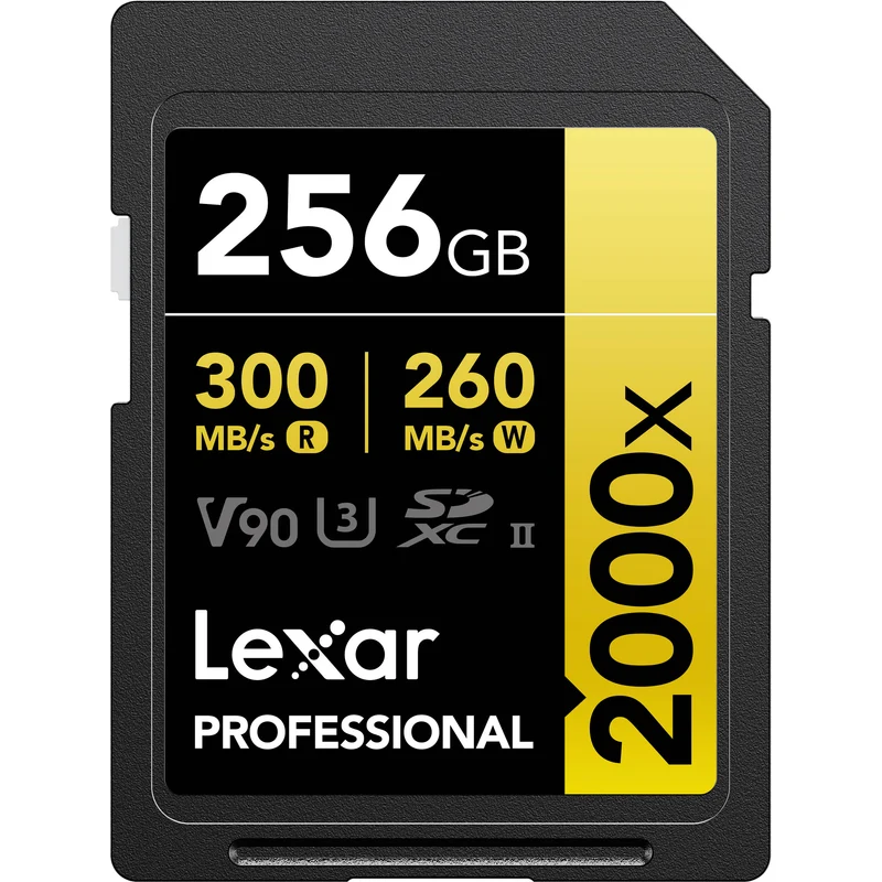 Tarjeta Lexar 256GB Professional 2000x UHS-II SDXC