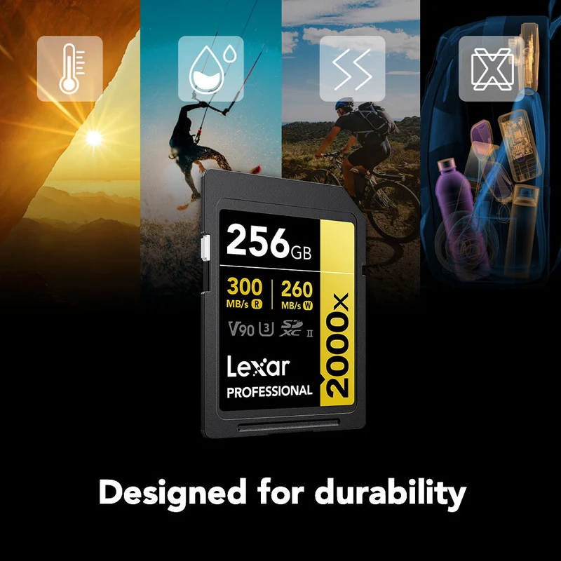 Tarjeta Lexar 256GB Professional 2000x UHS-II SDXC