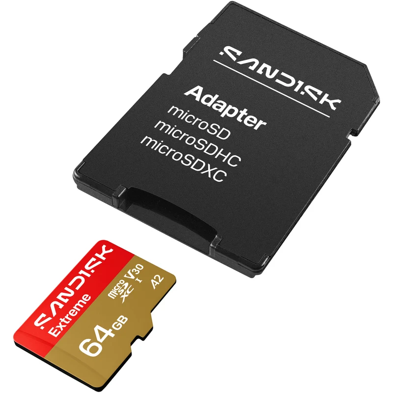 Tarjeta SanDisk 64GB Extreme UHS-I microSDXC