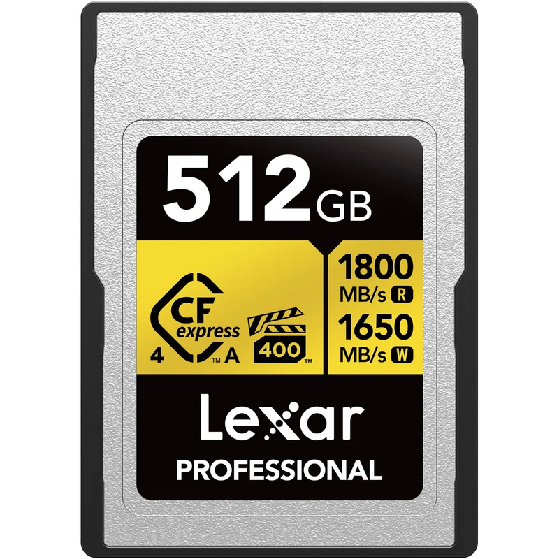 Tarjeta CFexpress Type A Lexar 512GB Professional GOLD CFexpress 4.0 Type A