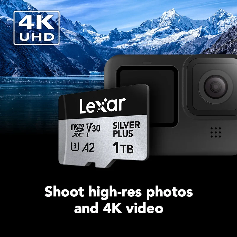 Tarjeta Lexar 512GB Professional SILVER PLUS UHS-I microSDXC con SD Adapter