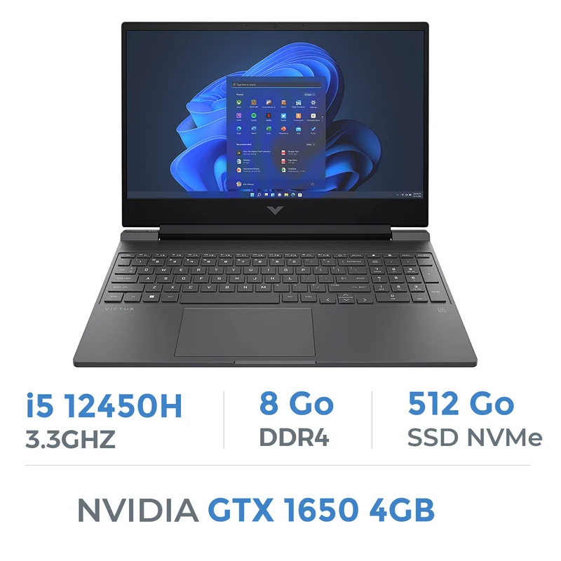 HP Victus 15-fa0031dx i5-12450H/8GB/512GB SSD/GTX1650 4GB/15.6''